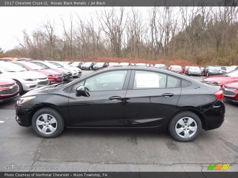 Mosaic Black Metallic / Jet Black 2017 Chevrolet Cruze LS