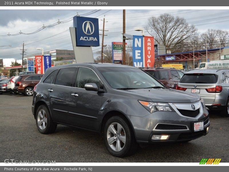 Polished Metal Metallic / Ebony 2011 Acura MDX Technology