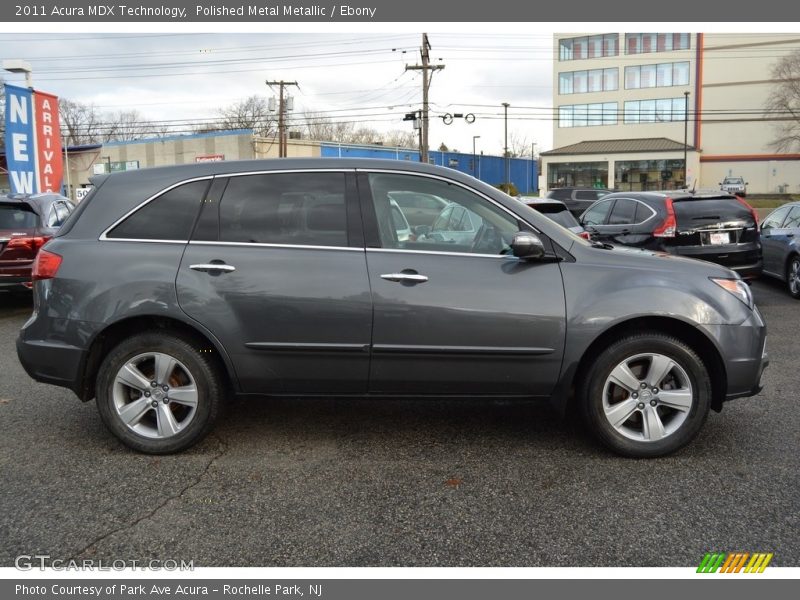 Polished Metal Metallic / Ebony 2011 Acura MDX Technology