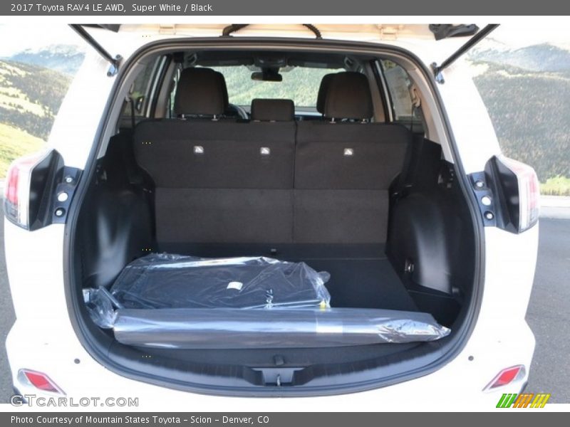 Super White / Black 2017 Toyota RAV4 LE AWD