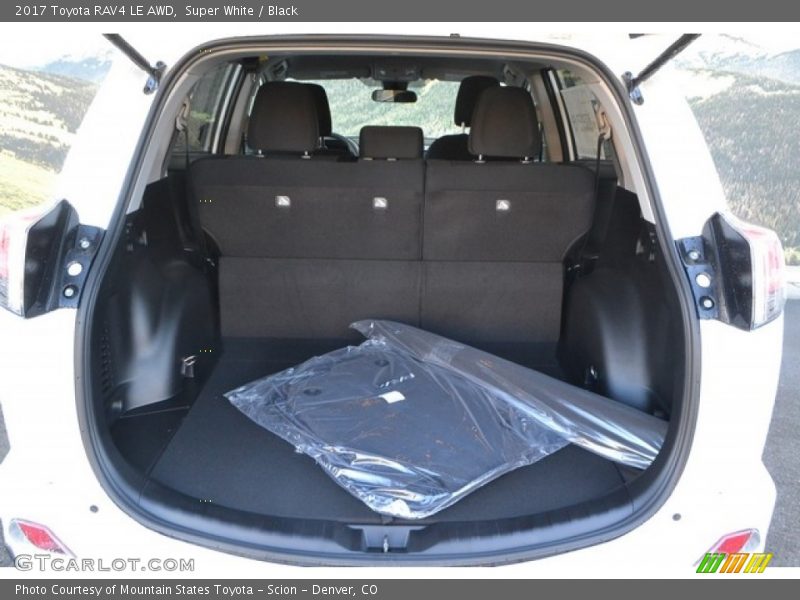 Super White / Black 2017 Toyota RAV4 LE AWD