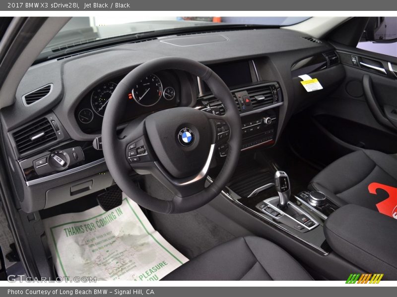 Jet Black / Black 2017 BMW X3 sDrive28i