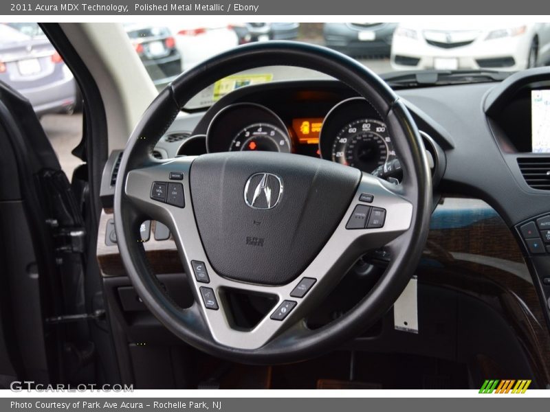 Polished Metal Metallic / Ebony 2011 Acura MDX Technology