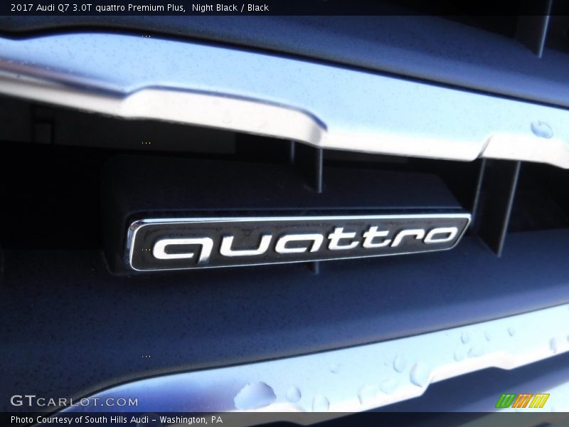 Night Black / Black 2017 Audi Q7 3.0T quattro Premium Plus