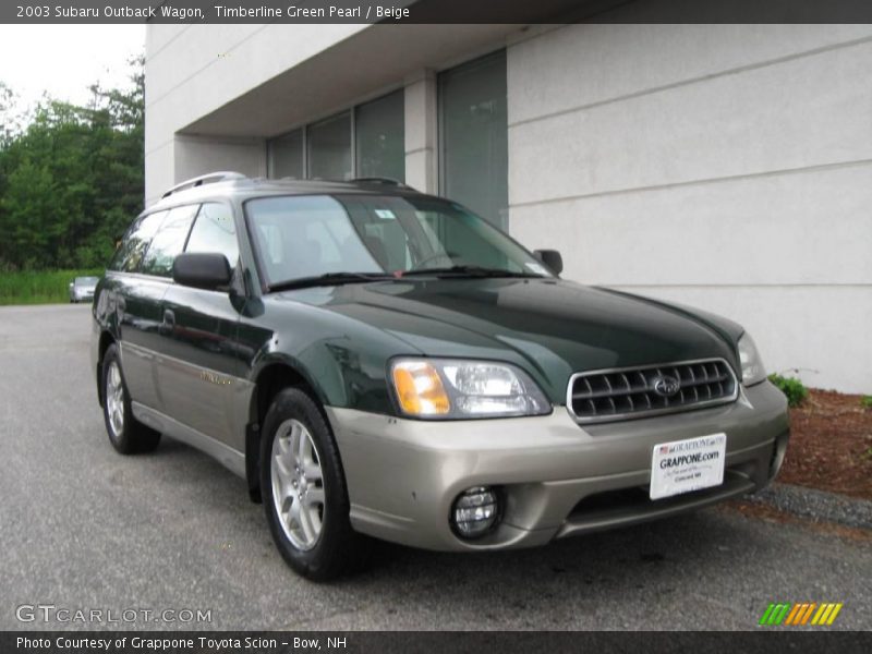 Timberline Green Pearl / Beige 2003 Subaru Outback Wagon