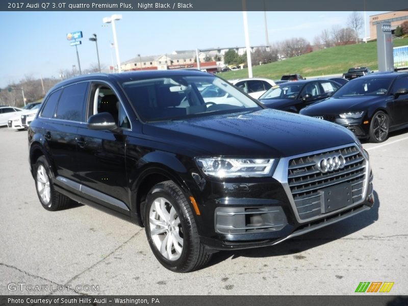 Night Black / Black 2017 Audi Q7 3.0T quattro Premium Plus