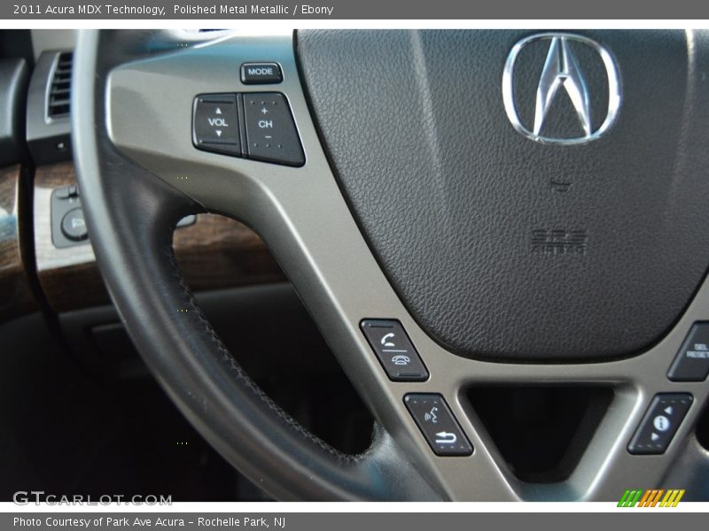 Polished Metal Metallic / Ebony 2011 Acura MDX Technology