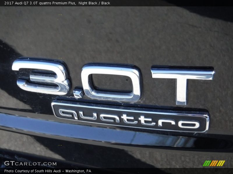 Night Black / Black 2017 Audi Q7 3.0T quattro Premium Plus