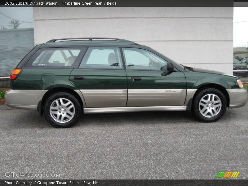 Timberline Green Pearl / Beige 2003 Subaru Outback Wagon