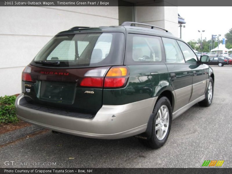 Timberline Green Pearl / Beige 2003 Subaru Outback Wagon