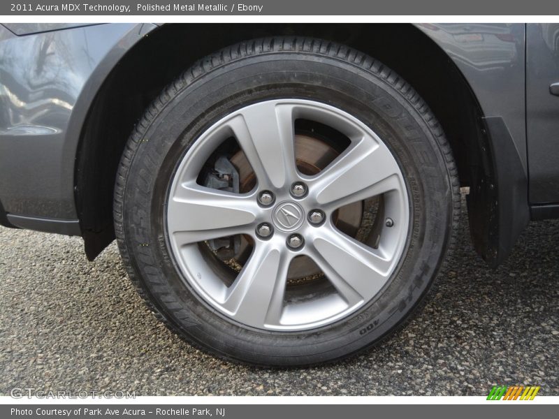 Polished Metal Metallic / Ebony 2011 Acura MDX Technology