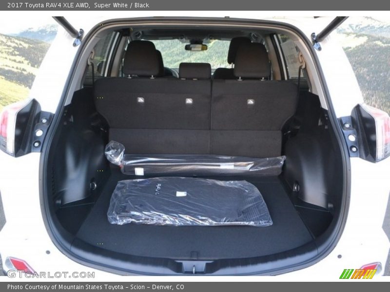 Super White / Black 2017 Toyota RAV4 XLE AWD
