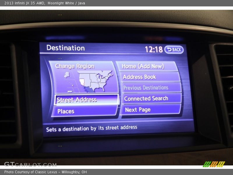 Moonlight White / Java 2013 Infiniti JX 35 AWD