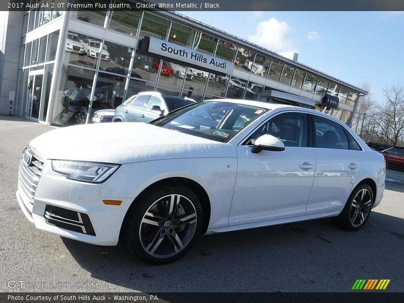 Glacier White Metallic / Black 2017 Audi A4 2.0T Premium Plus quattro
