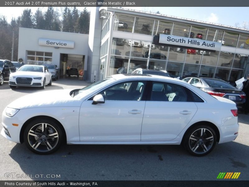 Glacier White Metallic / Black 2017 Audi A4 2.0T Premium Plus quattro