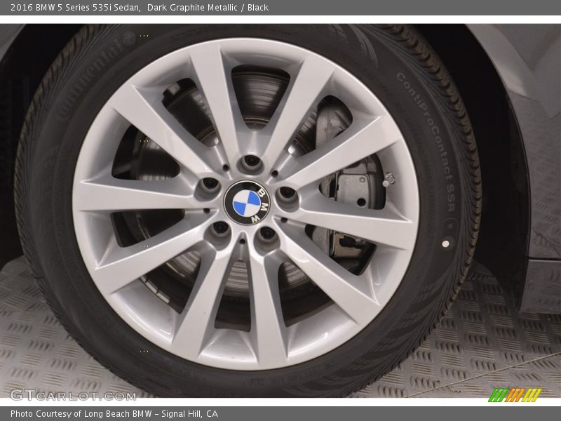Dark Graphite Metallic / Black 2016 BMW 5 Series 535i Sedan