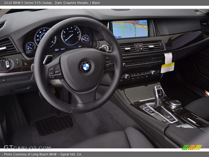 Dark Graphite Metallic / Black 2016 BMW 5 Series 535i Sedan