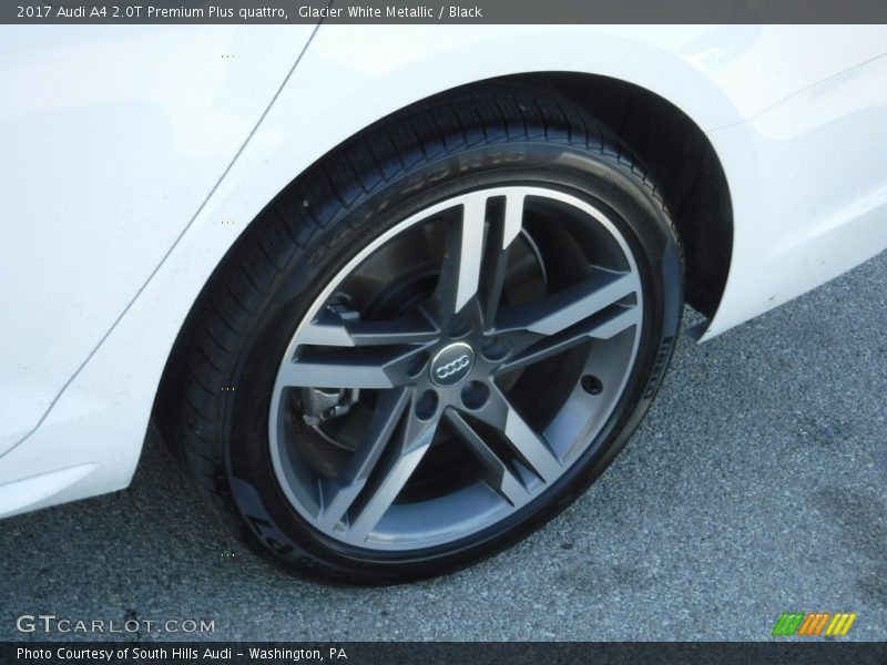 Glacier White Metallic / Black 2017 Audi A4 2.0T Premium Plus quattro