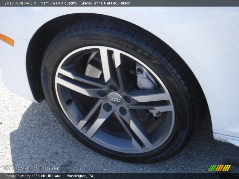 Glacier White Metallic / Black 2017 Audi A4 2.0T Premium Plus quattro