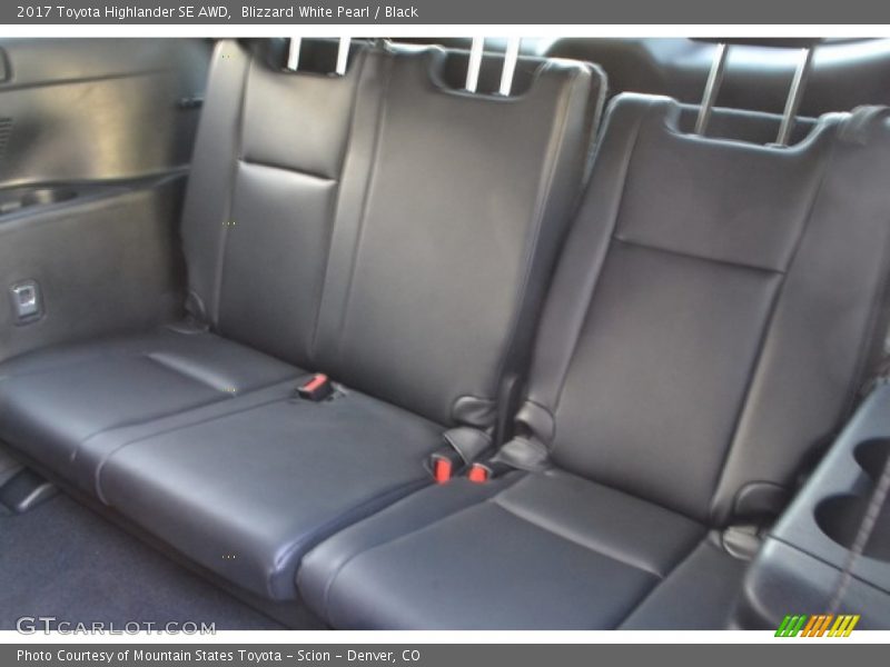 Rear Seat of 2017 Highlander SE AWD