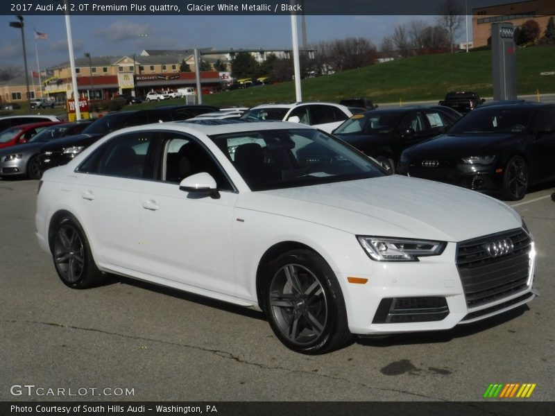 Glacier White Metallic / Black 2017 Audi A4 2.0T Premium Plus quattro