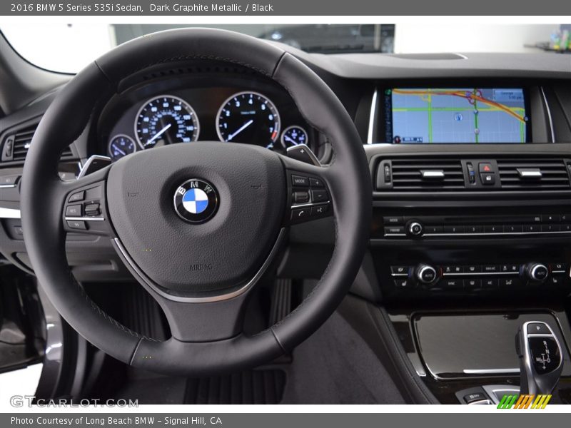 Dark Graphite Metallic / Black 2016 BMW 5 Series 535i Sedan