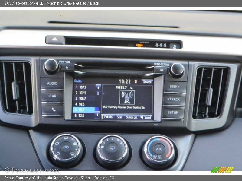 Magnetic Gray Metallic / Black 2017 Toyota RAV4 LE