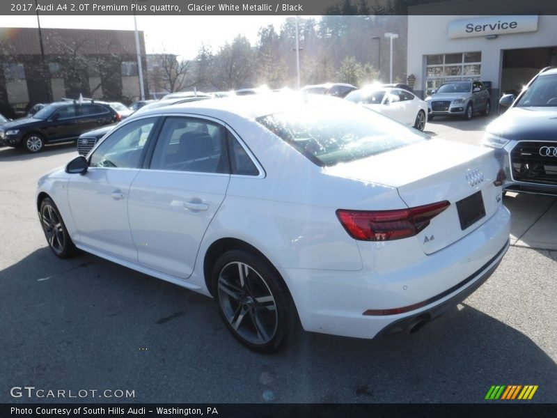 Glacier White Metallic / Black 2017 Audi A4 2.0T Premium Plus quattro