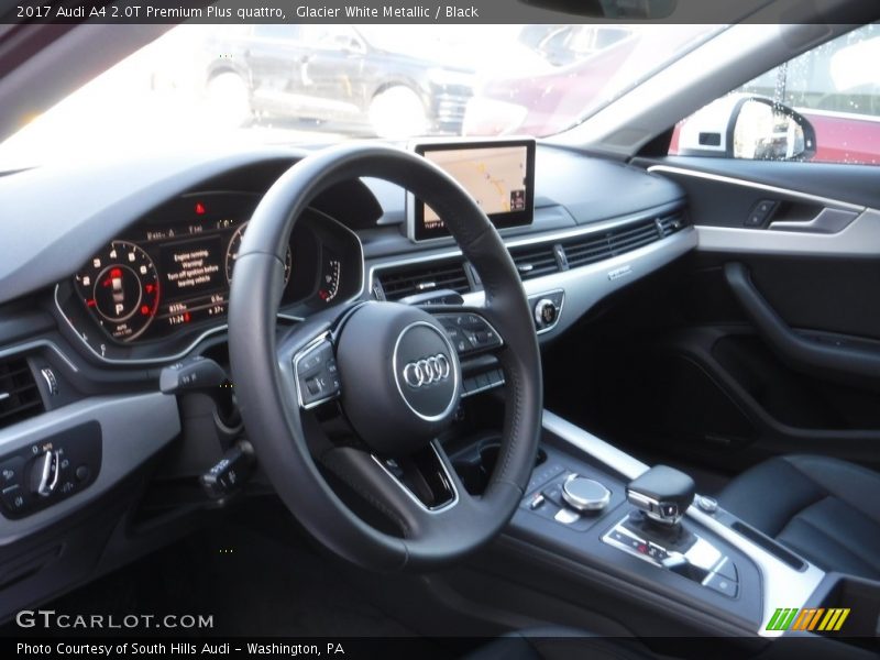 Glacier White Metallic / Black 2017 Audi A4 2.0T Premium Plus quattro
