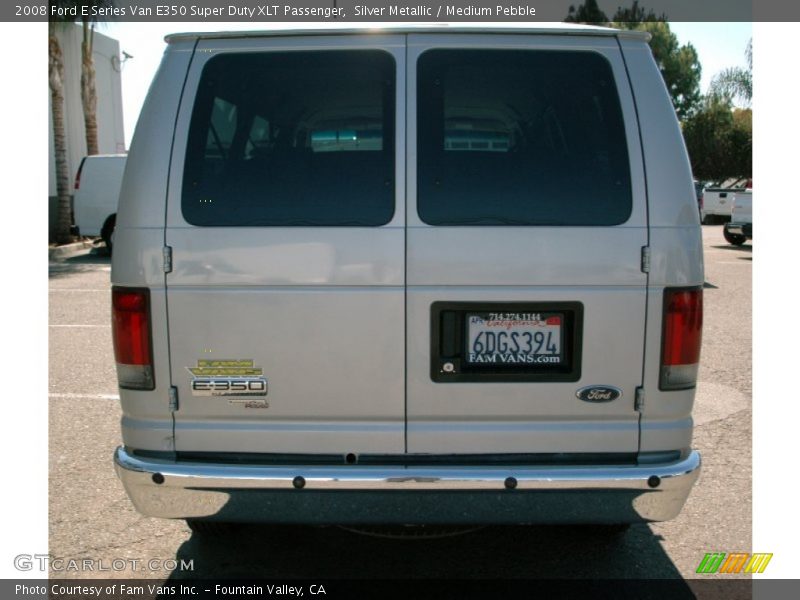Silver Metallic / Medium Pebble 2008 Ford E Series Van E350 Super Duty XLT Passenger