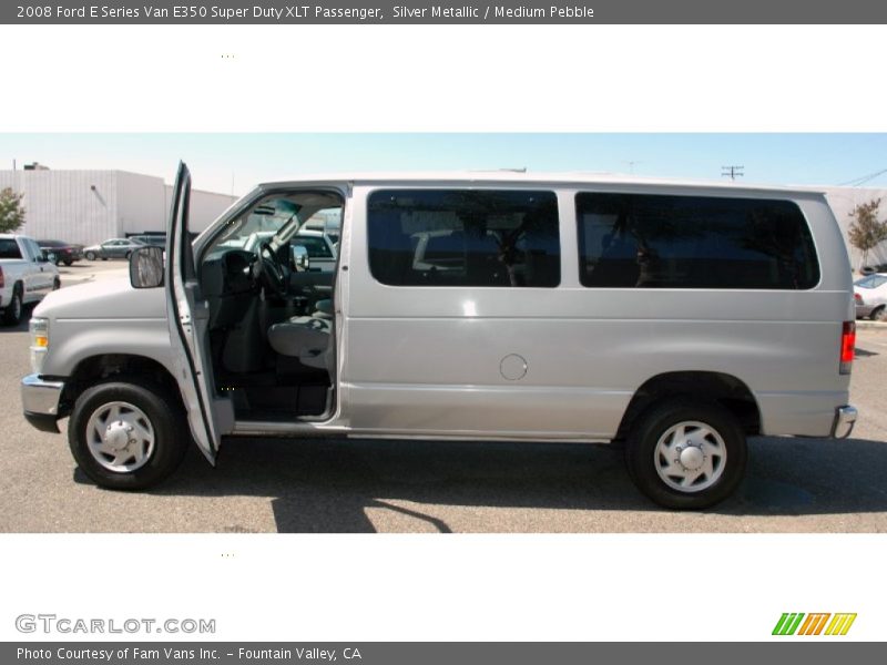 Silver Metallic / Medium Pebble 2008 Ford E Series Van E350 Super Duty XLT Passenger