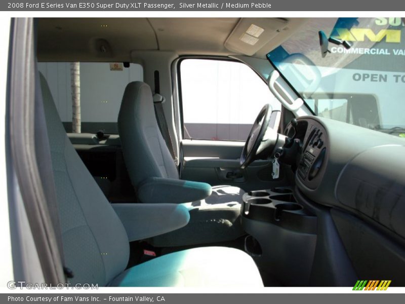 Silver Metallic / Medium Pebble 2008 Ford E Series Van E350 Super Duty XLT Passenger