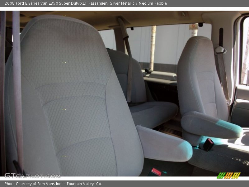 Silver Metallic / Medium Pebble 2008 Ford E Series Van E350 Super Duty XLT Passenger