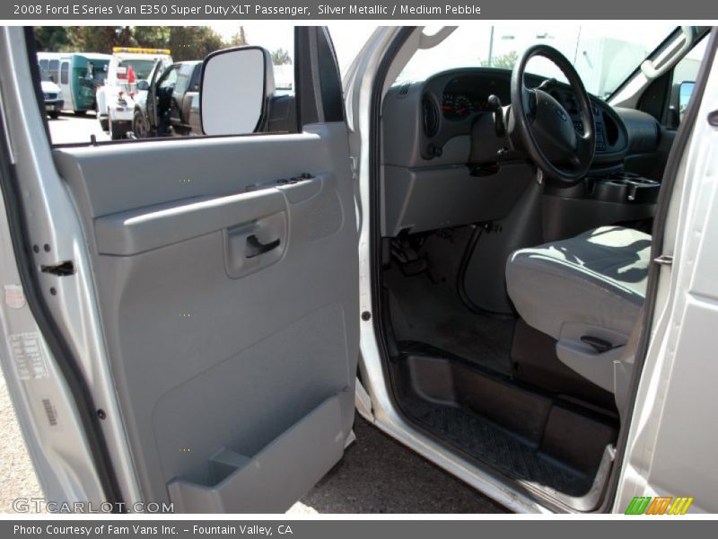 Silver Metallic / Medium Pebble 2008 Ford E Series Van E350 Super Duty XLT Passenger