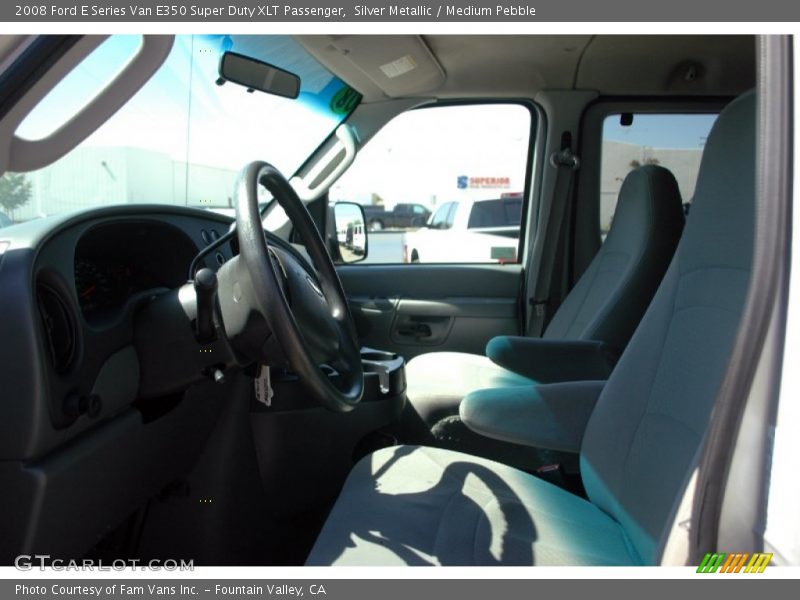 Silver Metallic / Medium Pebble 2008 Ford E Series Van E350 Super Duty XLT Passenger