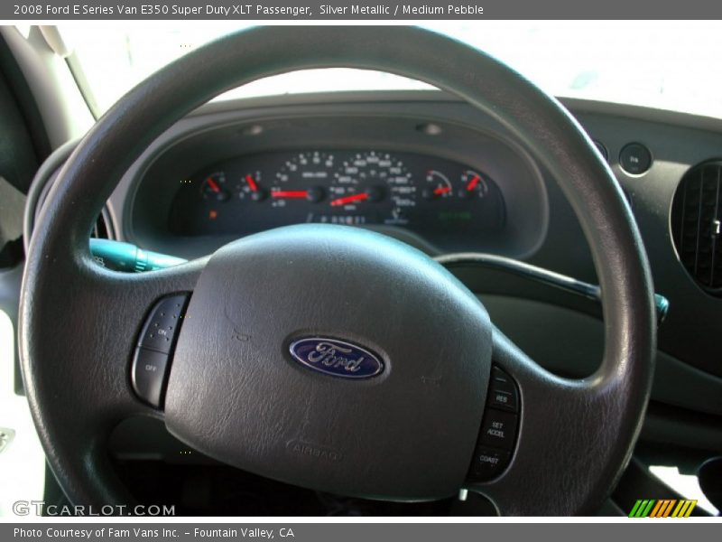 Silver Metallic / Medium Pebble 2008 Ford E Series Van E350 Super Duty XLT Passenger
