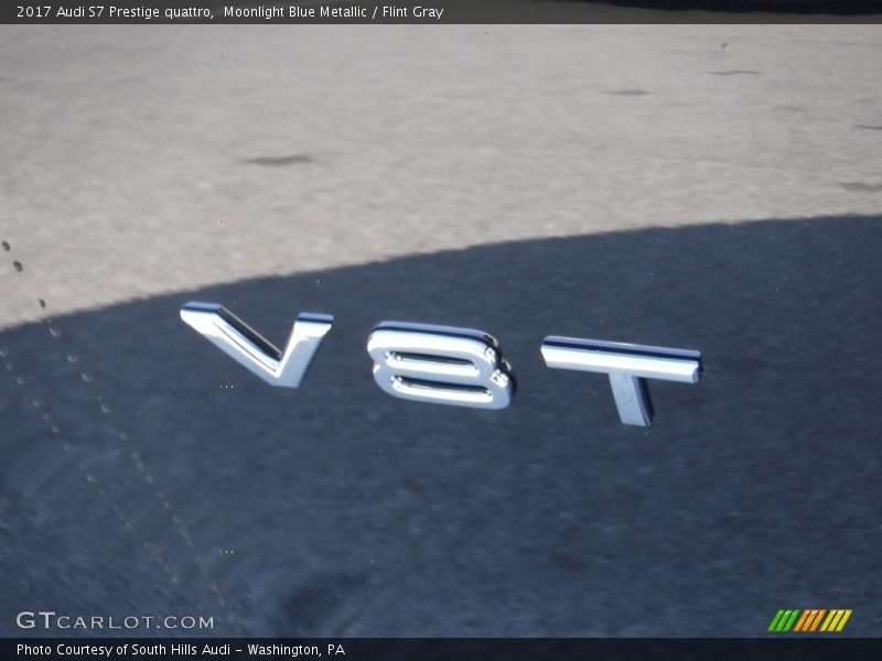 Moonlight Blue Metallic / Flint Gray 2017 Audi S7 Prestige quattro