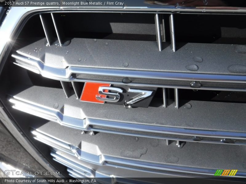 Moonlight Blue Metallic / Flint Gray 2017 Audi S7 Prestige quattro