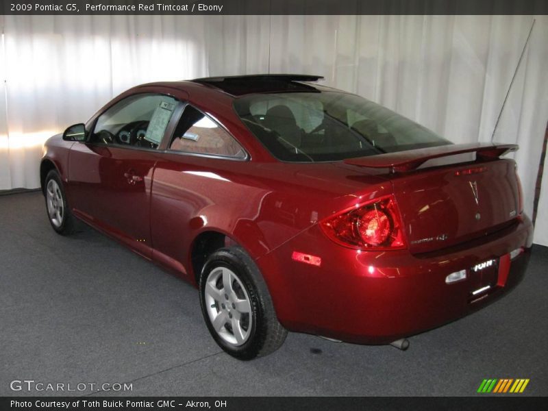 Performance Red Tintcoat / Ebony 2009 Pontiac G5