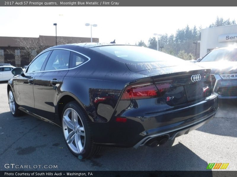 Moonlight Blue Metallic / Flint Gray 2017 Audi S7 Prestige quattro