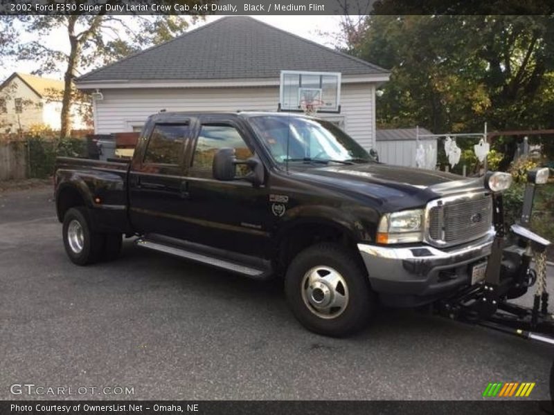Black / Medium Flint 2002 Ford F350 Super Duty Lariat Crew Cab 4x4 Dually