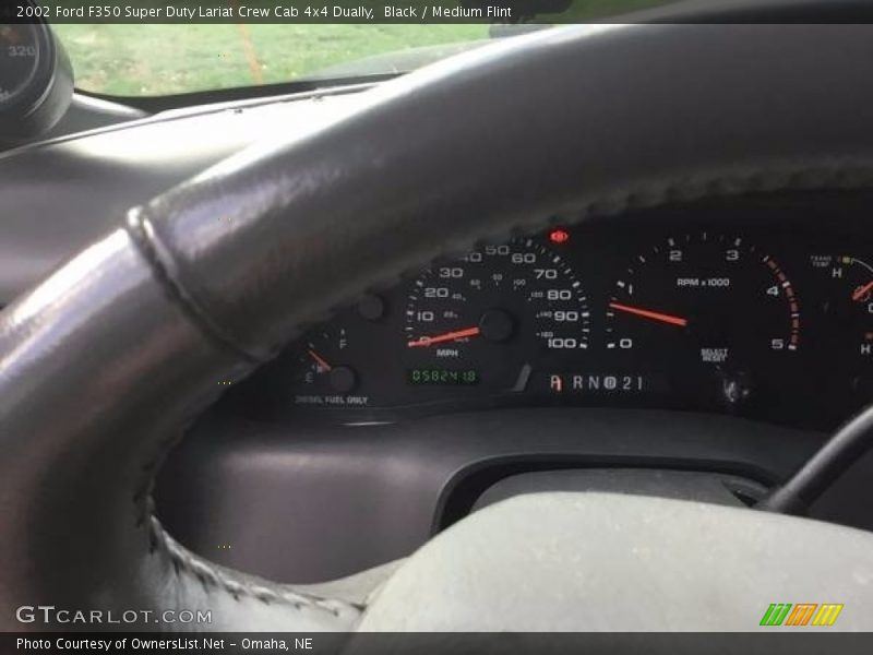 Black / Medium Flint 2002 Ford F350 Super Duty Lariat Crew Cab 4x4 Dually