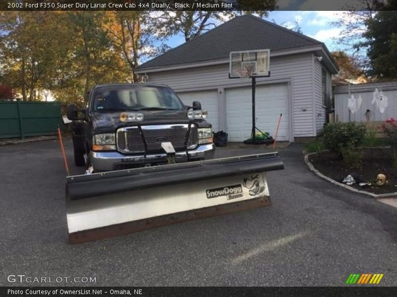 Black / Medium Flint 2002 Ford F350 Super Duty Lariat Crew Cab 4x4 Dually