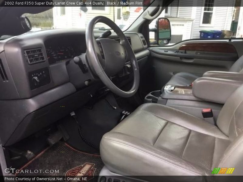 Black / Medium Flint 2002 Ford F350 Super Duty Lariat Crew Cab 4x4 Dually
