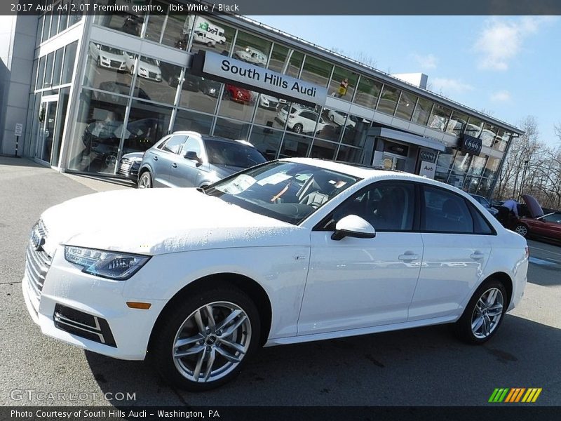 Ibis White / Black 2017 Audi A4 2.0T Premium quattro