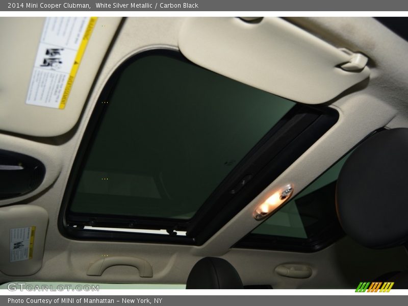 White Silver Metallic / Carbon Black 2014 Mini Cooper Clubman
