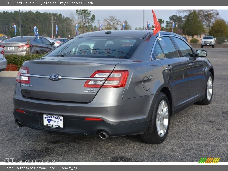 Sterling Gray / Charcoal Black 2014 Ford Taurus SEL
