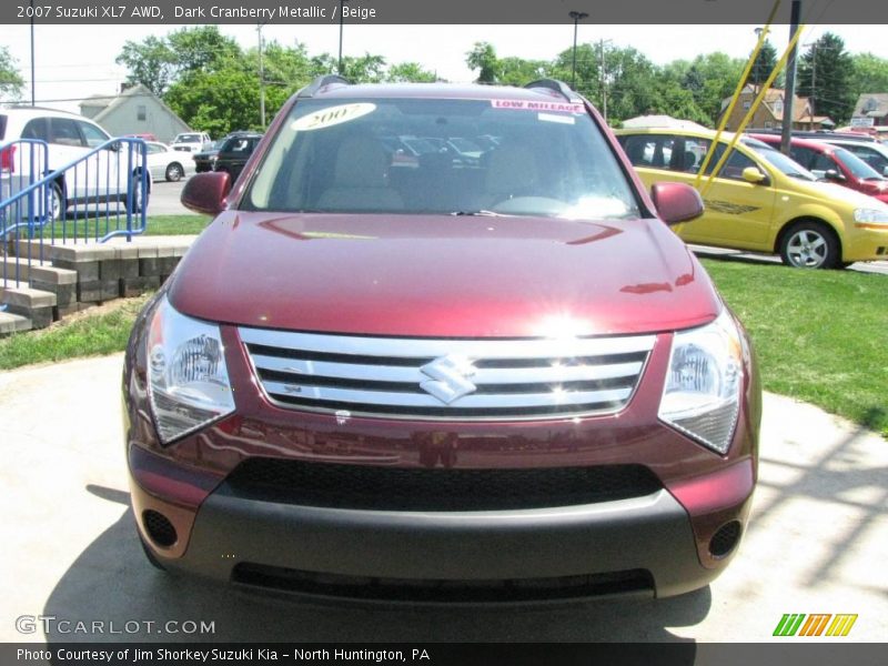 Dark Cranberry Metallic / Beige 2007 Suzuki XL7 AWD