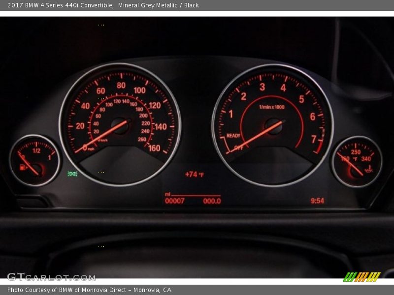  2017 4 Series 440i Convertible 440i Convertible Gauges