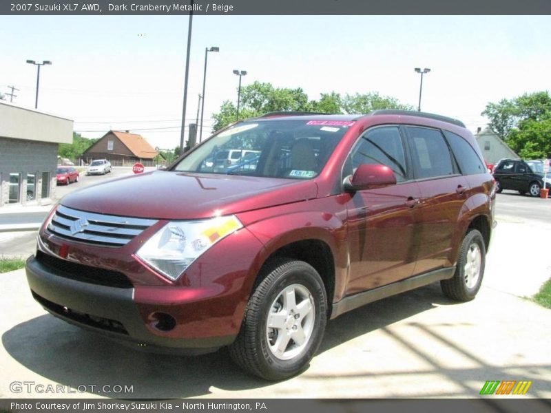 Dark Cranberry Metallic / Beige 2007 Suzuki XL7 AWD